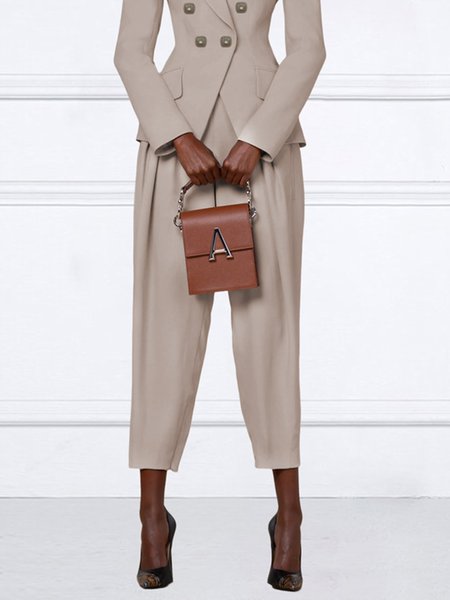 Loose Urban Plain Fashion Pants, As picture, Pants
