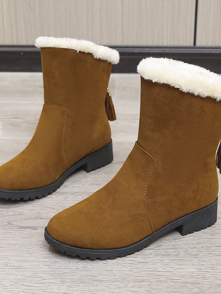 

Plain Casual Warmth Boots, Deep brown, Boots
