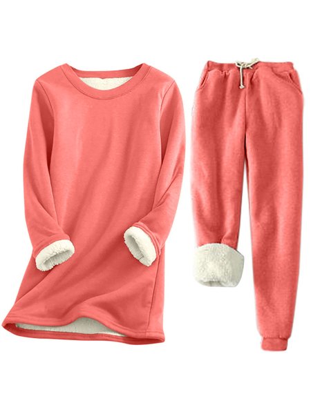 

Loose Casual Two-Piece Set, Watermelon, Suits