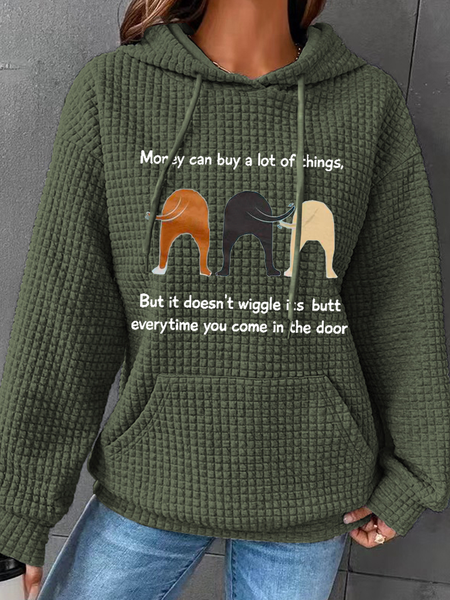 

Women's Funny Money Can Buy A Lot Of Things But It Doesn'T Wiggle Casual Hoodie Hoodie, Green, Hoodies&Sweatshirts