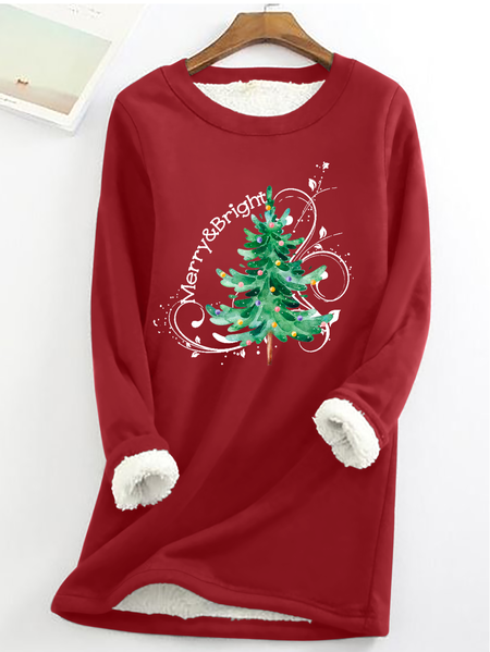 

Casual Crew Neck Christmas Sweatshirt, Red, Hoodies & Sweatshirts