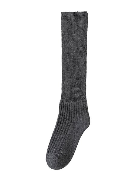 

Women Minimalist Slouch Over the Calf Socks, Deep gray, Socks