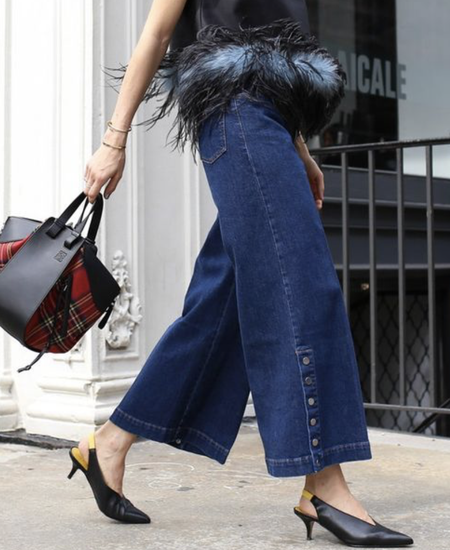 

Daily Buttoned Plain Urban Denim Jeans, Blue, Jeans