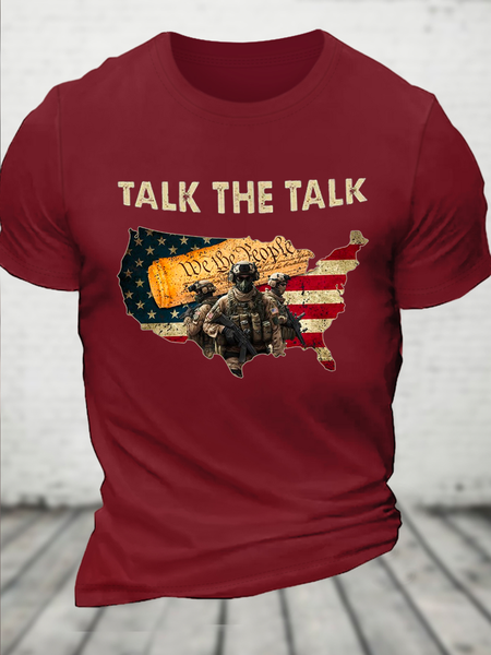 

Cotton Take The Take Casual Text Letters T-Shirt, Red, T-shirts