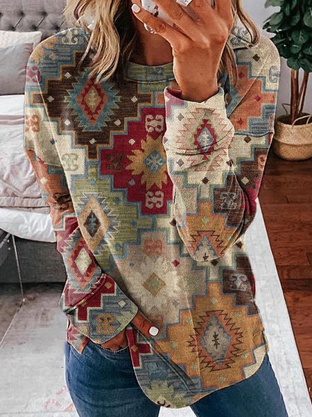 

Casual Loose Sweatshirt, Multicolor, Hoodies&Sweatshirts