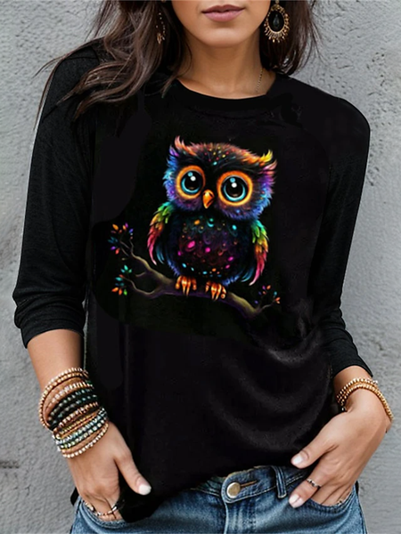 

Casual Crew Neck T-Shirt, Black, T-Shirts