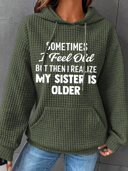 

Funny Sister Casual Hoodie Hoodie, Green, Hoodies&Sweatshirts