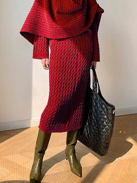 Urban Loose Skirt, Red, Skirts