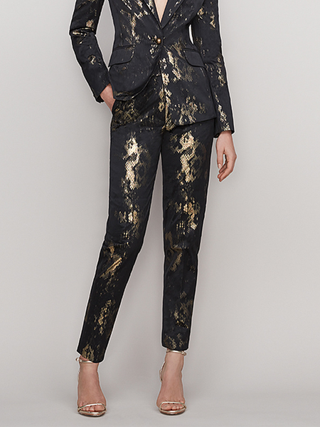 Urban Color Block Regular Fit Fashion Pants, As picture, Pants