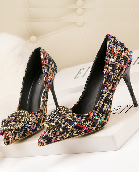 

All Season Fabric Flat, Black, Heels