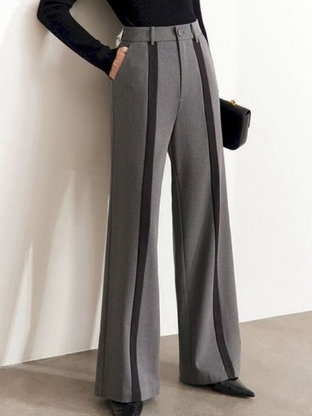 

Urban Loose Plain Pants, Gray, Pants
