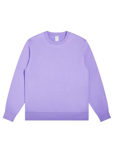 

Casual Crew Neck Plain Sweatshirt, Purple, Hoodies & Sweatshirts