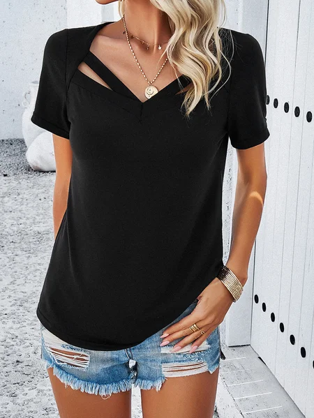 Knitted Casual Loose T Shirt