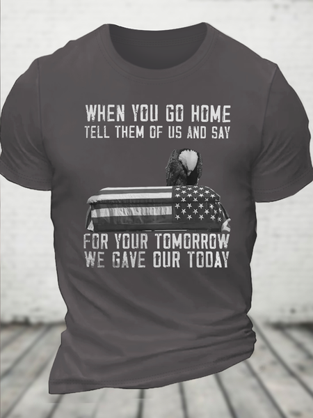 

Cotton When You Go Home Casual T-Shirt, Deep gray, T-shirts