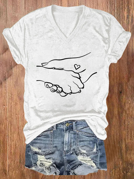 

Funny Loose Vintage Cotton-Blend Dog T-Shirt, White, T-shirts