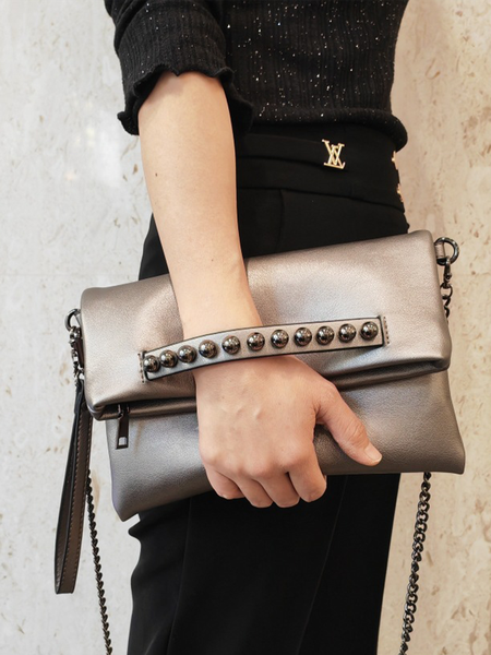 

Street Clutch Bag, Silver gray, Bags
