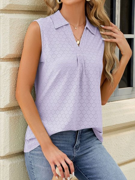 

Loose Casual Tank Top, Purple, Tank Tops & Camis