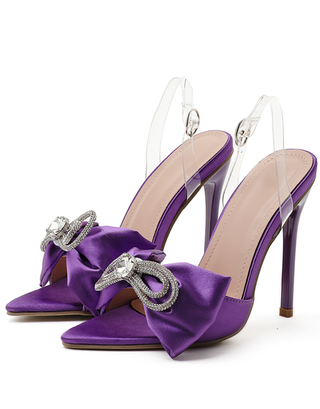 

Plain All Season Pu Flat, Purple, Heels