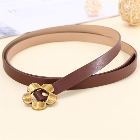 

Elegant Floral Belt, Coffee, Belts