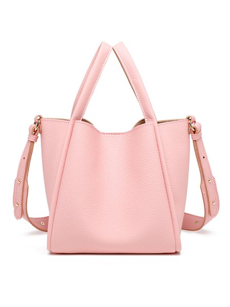 

Minimalist Soft Tote Bag With Inner Pouch, Pink, Bags