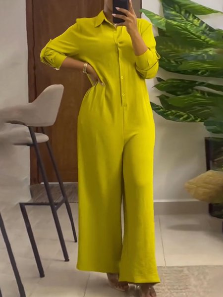 

Urban Others Pocket Stitching Jumpsuit, Yellow, Jumpsuits