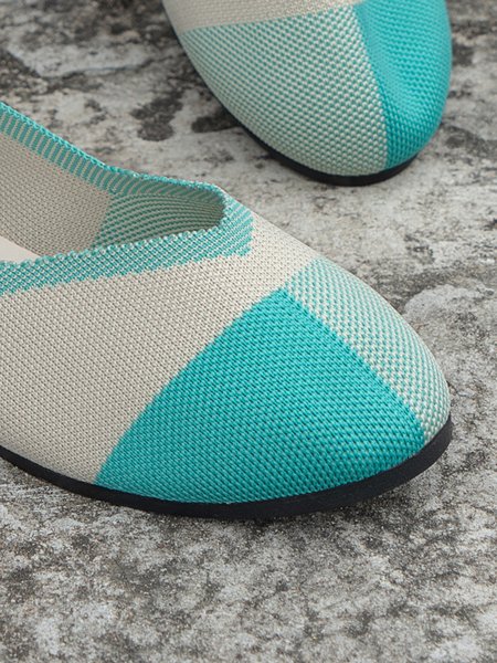 

Fabric Casual All Season Plaid Shallow Shoes, Lake blue, Women Shoes