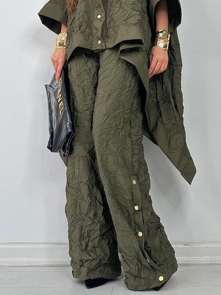 

Urban Loose Pants Straight pants, Army green, Pants