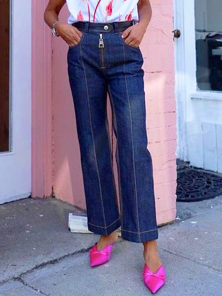 

Denim Urban Plain Regular Fit Jeans, Deep blue, Jeans