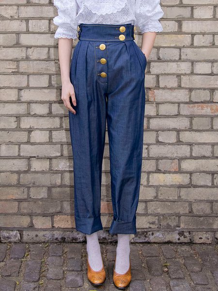 

Plain Urban Denim Regular Fit Jeans, Blue, Jeans