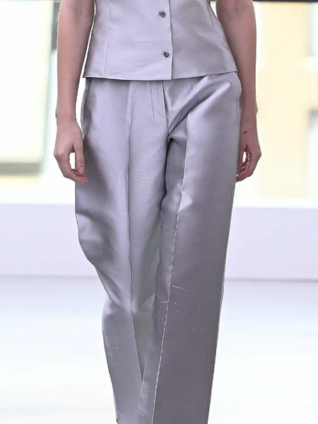 

Regular Fit Plain Urban Long Pants Straight pants, Gray, Pants