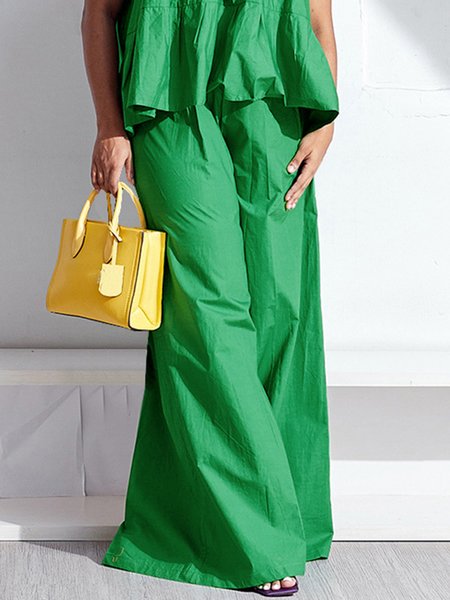 

Casual Pocket Stitching Regular Fit Fashion Pants, Green, Pants