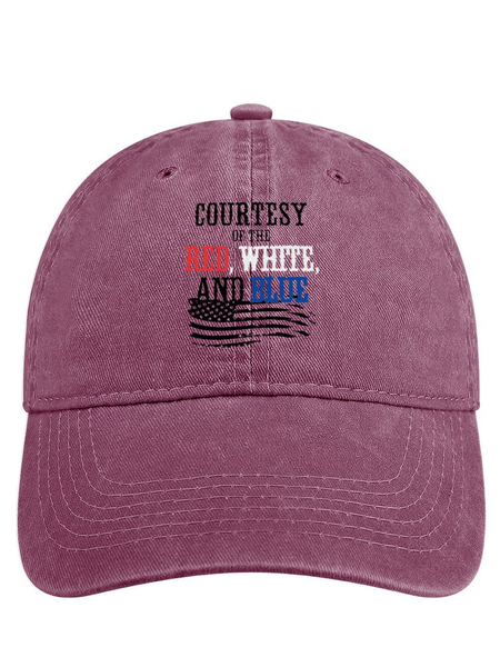 

Courtesy Of The Red White And Blue Sun Hat, Men's Hats