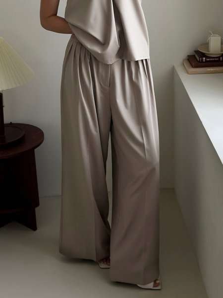 

Urban Plain Regular Fit Fashion Pants, Gray, Pants