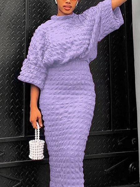

Medium Elasticity Elegant Stand Collar Short Sleeve Shirt, Purple, Blouses and Shirts
