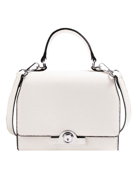 

Minimalist Handbag with Crossbody Strap, White, Bags
