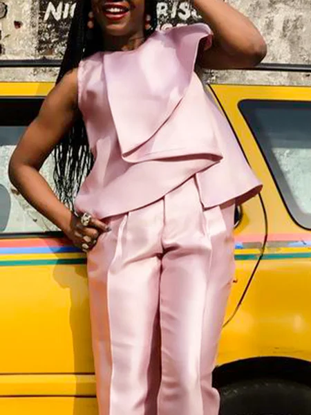 

Urban Plain Crew Neck Regular Fit Shirt, Dusty pink, Blouses and Shirts