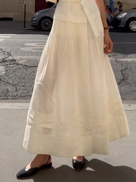 

Urban Plain Skirt, White, Skirts