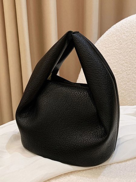 

Minimalist Soft Handbag Mini Satchel Bag with Crossbody Strap, Black, Bags