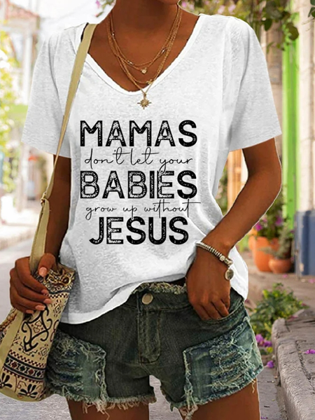 

Casual V Neck Text Letters Tank Top, White, Tanks & Camis