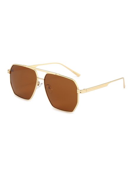 

Minimalist Anti-UV Sunglasses, Brown, Sunglasses