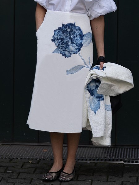 

Daily Floral Urban Regular Fit Skirt, White, Skirts