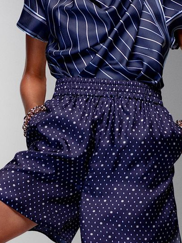Polka Dots Loose Urban Printing Shorts, As picture, Shorts