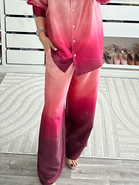 

Ombre Urban Fashion Wide leg Pants, As picture, Pants