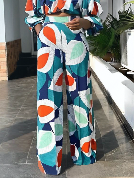 

Loose Elegant Long Pants Straight pants, As picture, Pants