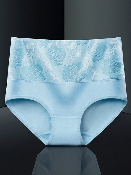 

Floral Lace Casual Panty, Blue, Lingeries