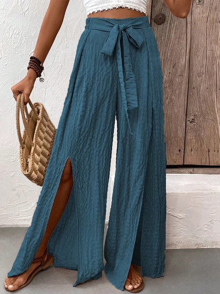 

Loose Vacation Pants, Blue, Pants