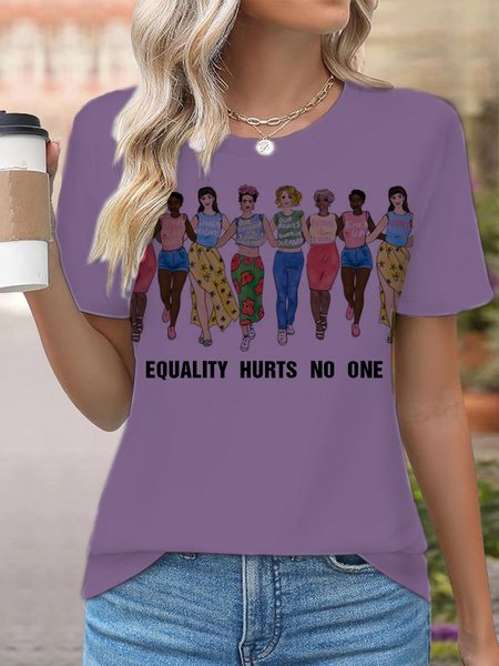 

Equality Hurts No One Equality Equality Day T-Shirt, Purple, T-shirts
