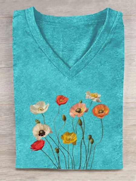 

Casual Loose T-Shirt, Green, T-shirts