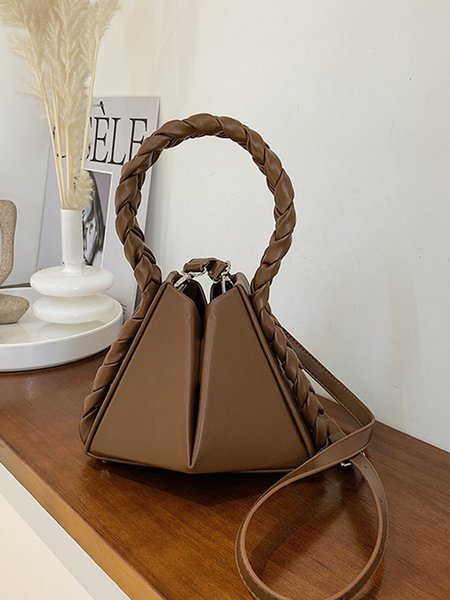 

Novelty Braided Handle Bag Crossbody Bag, Coffee, Bags