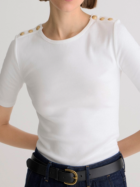 

Plain Crew Neck Short Sleeve Regular Fit Casual T-Shirt, White, Tees